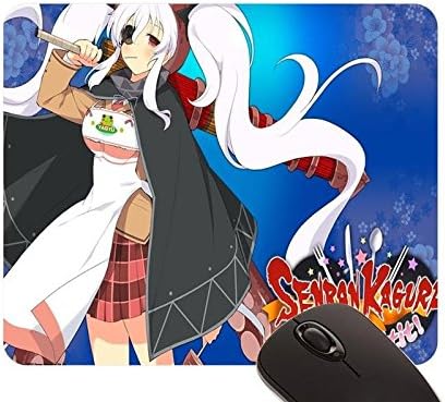 Beautiful Girl Eyepatch Marvelous Entertainment Seifuku Senran Kagura A Bon Appetit Umbrella Yaegashi Nan Yagyuu mouse pad (22x18cm)