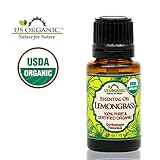 US Organic 100% Pure Lemongrass Essential Oil - USDA Certified Organic - 15 ml