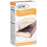 Glutino Gluten Free Candy Bars, Peanut Butter, 5-Count Bars (Pack of 4)