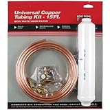 PETRA 40963104020 Ice Maker Hook-Up Kit with 10-Inch Copper Filter, 20-Foot