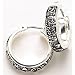 Monet Oxidized Design Hoop Earrings