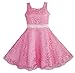 Sunny Fashion Girls Dress Pink Rose Wedding Pageant Boutique