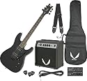 Dean Electric Guitar Starter Pack with Vendetta XMT Metalic Red, 10 Watt Amp, Gig Bag, Cord, Strap, Picks