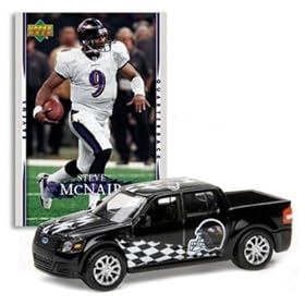 Baltimore Ravens - Steve McNair 2007 Upper Deck Collectibles NFL Ford SVT Adrenalin Concept with Card