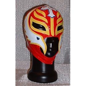  WWE REY MYSTERIO Mini RED Pro-Grade Mask w/ Stand