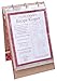 C.R. Gibson Vertical Recipe Keeper Flip Stand, Cardinal Recipes