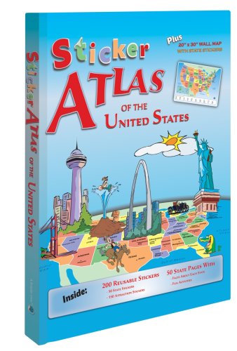 Childrens Toyshop  Toys : Sticker Atlas of the USA