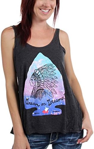 Glamour Kills - Womens Original Dreamers Tank Top, Size: Large, Color: Heather Black