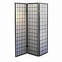 3-Panel Room Divider- Black