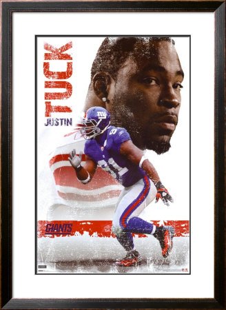 New York Giants - Justin Tuck Framed Poster Print, 32x44