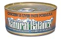Natural Balance Chicken and Liver Pate Formula Cat Food (Pack of 24 6-Ounce Cans)