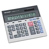 Sharp Qs-2130 Compact Desktop Calculator 12-Digit Lcd Auto Power Off After  ....
