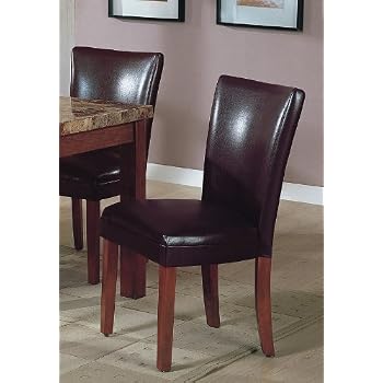 Set A Shopping Price Drop Alert For Set of 2 Soho Collection Brown Leatherette Parsons Dining Chair/Chairs