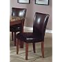 Set of 2 Soho Collection Brown Leatherette Parsons Dining Chair/Chairs