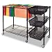 Advantus Vertiflex Mobile File Cart with 3 Drawers, 38 x 15.5 x 28 Inches, Black (VF50621)