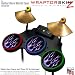 Metal Flames Purple Skin by WraptorSkinz fits Guitar Hero 4 World Tour Drum Set for Nintendo Wii, XBOX 360, PS2 & PS3 (DRUMS NOT INCLUDED)