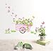 Wall Decor Removable Decal Sticker - Blooming Flower Plants Car