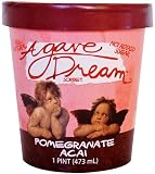 Agave Dream Pomegranate Acai Sorbet 1 Pint Containers (Pack of 6)