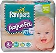 Pampers Active Fit Couches Pack Economique 1 Mois de Consommation x 204 Couches Taille 3 4-9 kg