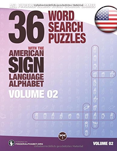 fingerspelling word search games 36 word search puzzles with the american sign language alphabet volume 02