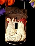 Light Switch Cover Single - Chickens