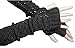 Senchanting Lady Winter Long Stretch Weave Knit Arm Warmer Fingerless Hollow Out Gloves (Dark Grey)