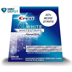 Crest 3D White Whitestrips With Advanced Seal Professional Effects Enamel Safe Dental Whitening Kit