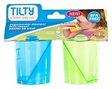 Tilty Sippy Cup, Blue/Green, 7 Ounce, 2 Pack