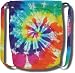 Rainbow Swirl Tie Dye Canvas Cinch Sack Bag