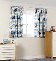 Classic Thomas & Friends© Pencil Pleat Curtains