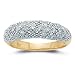 Jewelry : 10k Choice of White or Yellow Gold Pave Diamond Ring (1/4 cttw, I-J Color, I2-I3 Clarity)