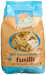 bionaturae Organic Fusilli, 16-Ounce Bags (Pack of 6)