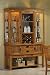 Coaster Meadowbrook Buffet and Hutch China Cabinet in Warm Medium Brown
