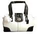 Coach Hampton Leather Carryall Handbag 13961 White/Mahogany