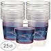 New England Patriots Plastic Cups - 16 oz. (25 Count) - Durable & Reusable, Perfect for Tailgates & Parties