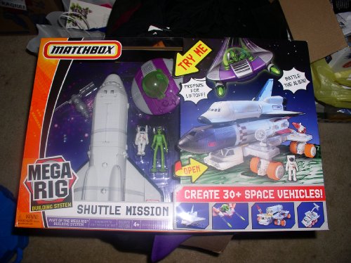 Matchbox Mega Rig Shuttle Mission Building System with bonus Space Rover