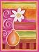 Art4Kids Orange Geo Vase I Mounted Art Print -18