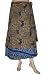 Umbrella Cut Multi Wear Reversible Two Layer Rayon Silk Sari Beach Sarong Wrap around Dress Skirt