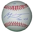 Ben Zobrist Autographed ROLB Baseball Featuring "Team USA" Inscription! Tampa Bay Rays, Proof Photo