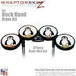 Penguins on White Skin by WraptorSkinz fits Rock Band Drum Set for Nintendo Wii, XBOX 360, PS2 & PS3 (DRUMS NOT INCLUDED)