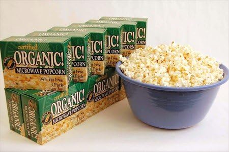 Certified Organic Microwave Popcorn - Case / 12 Boxes / 36 Packs - Original Flavor