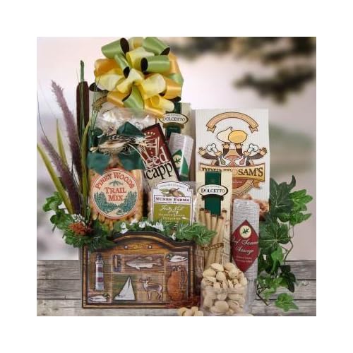 Hunter's Delight Meat and Cheese Gift Basket for the