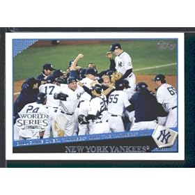 2009 Topps New York Yankees World Champions Baseball Card #NYY25 World Series Card - Mint Condition- Shipped In Protective ScrewDown Display Case!