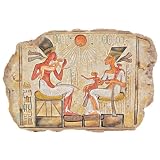 Ancient Egyptian Collection King Akhenaton Nefertiti Stele Wall Tablet Plaque...