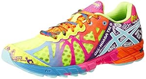 ASICS Women's Gel-Noosa Tri 9 Running Shoe,Flash Yellow/Turquoise/Berry,8 M US