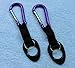 (2) Water Bottle Holders W/ Purple Aluminum Carabiner Attachments