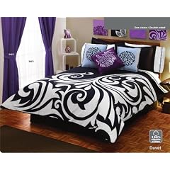 White Black Gray Comforter Duvet Sheets Bedding Set