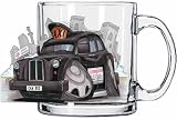 Personalised Koolart Black Cab Taxi Car Glass Mug 51Hp6tBTArL. SL160 Personalised Koolart Black Cab Taxi Car Glass Mug