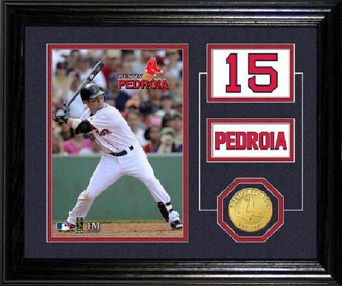 Highland Mint MLB Boston Red Sox Dustin Pedroia Player Pride Desktop Photo Mint