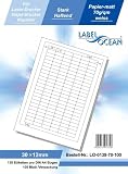 Produkt-Bild: LabelOcean LO-0138-70, 13800 Etiketten 30x12mm, 100 Blatt DIN A4, 70g/qm, geeignet f&uuml;r Inkjetdrucker-, Laserdrucker und Kopierer.